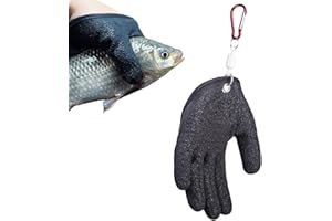 Rooeling Fishing Gloves | Non-Slip Fisherman Protect Hand Gloves | Professional Fishing Gloves with Magnet Hooks Releas | Fishing Catching Gloves Hunting Glove Fishing for Men