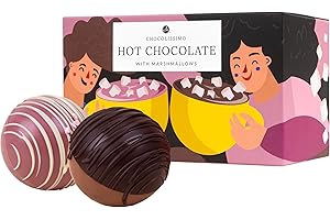 ‎CHOCOLISSIMO CHOCOLISSIMO Schokolade Geschenk - Trinkschokolade zum Selbermachen - Schokodrops Zartbitter 60% - Geschenkidee Geburtstag, Weihnachten, Muttertag - für Mann, Frau, Kinder, Mädchen (Schokokugel-Duo)