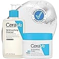 CeraVe SA Smoothing Routine: Cleanse and Moisturise Duo For Rough and Bumpy Skin, For use on Face and Body, Cleanser 236 ml and Cream 340 g