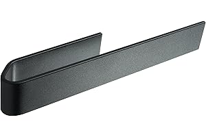 DESIGNFABRIK HAMBURG Design Amburgo Portastrofinacci da Cucina I Appendi Strofinacci Adesivo I Senza Forare I Portasciugamani Moderno per Lavelli da Cucina | Nero opaco