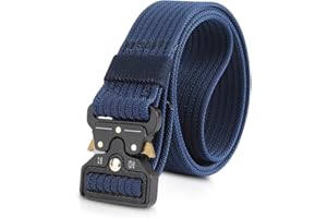 LumiSyne Cinturón Táctico 1.5" Ajustable Hombres Cinturón Resistente Cinturón Nylon Hebilla de Metal de Liberación Rápida Cinturón Táctica Molle Para Molle Caza Deporte