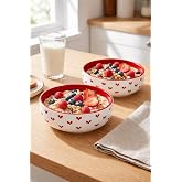 EVANILIFE El Yapimi Seramik Salata Kasesi, Yulaf Granola ve Kahvaltı Kasesi, Sağlıklı Beslenme ve Diyet Kabı, Smoothie Bowl, 