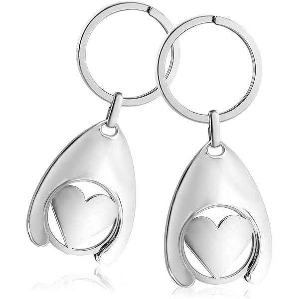 Shopping Trolley Jetons Porte-clés Avec Mousqueton Crochet