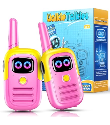 AWANFI Talkie Walkie 4 Pièces Longue Portée, Talkie-Walkie Enfants Adultes Rechargeable, Walkie