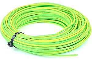 Ali's DIY 1.5 mm Single Core Conduit Cable 6491X Yellow/Green Supplementary Earth - 5 metre Cut Length