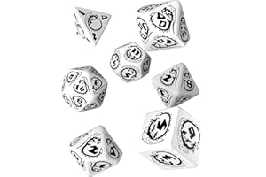 Q WORKSHOP Q-Workshop DRA02 - Dragon Dice White/Black (7)