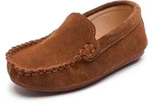 DADAWEN Garçon Classique Mocassins,Chaussure d'uniforme Scolaire Garçon Fille