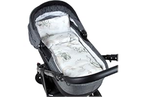 ‎BABYLUX Babylux 2 TLG. Set Bezug für Kinderwagen Stubenwagen oder Wiege Garnitur Bettwäsche Kissen Decke 60 x 78 cm (127. Elefanten Beige)