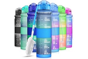 ZORRI Water Bottles, BPA Free Leakproof 14oz/ 17oz/ 24oz/ 32oz 1 litrer Water Bottle for Kids, Men, Women | Eco Friendly Tritan Sports Water Bottle for Cycling, Running, Gym, Outdoor