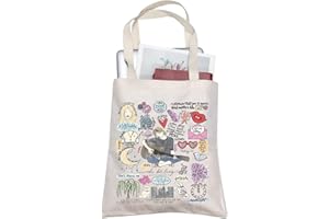 FOTAP Bolsa de lona inspirada en el cantante, regalo para amantes de la música, regalo para cantantes, regalo para cantantes Swifties, cantante, letras de canciones