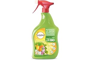 SOLABIOL Olio Bianco Vegetale di SOIA Pronto Uso. Potenziatore delle difese delle piante da attacchi degli insetti come afidi, cocciniglia. 1 LT Pronto Uso