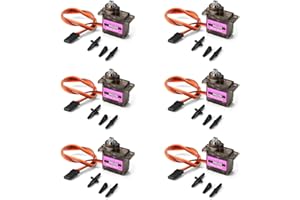 XTVTX 6 Pz Micro Servo 9G Servo Motore Metallo Motoriduttore Micro Servo 9G Intelligente Robot Auto Elicottero Aereo Barca