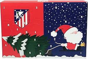 CYPBRANDS CyP Brands-Atlético de Madrid, Calendario de Adviento, 24 Sorpresas, Regalo Infantil, Licencia Oficial Marvel, Actividades y Juguetes