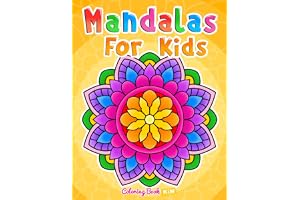 Mandalas for Kids: Coloring Book With Simple Mandala Patterns.
