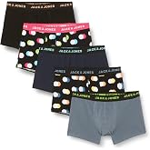 JACK &amp; JONES Jacreese Trunks 5'li Paket Boxer Şort Erkekler