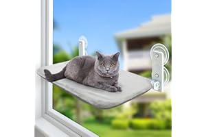 GUUSII HOME Cama para Gatos, Cama Gatos Verano, Hamaca para Gatos, Hamaca Gato Ventana, Cama Gato Ventana, Cama Ventana Gato, Cama de Gato, Cama Gato Verano Soporta hasta 25 kg