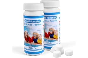 KUDMWCC Pool Reinigungstabletten 200 Pcs, für Pool, Wassertank, Whirlpool，Spa (A)