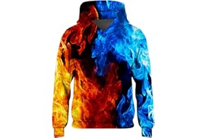 Goodstoworld Dziecięca bluza z kapturem dla dziewcząt i chłopców, fajny sweter z kapturem, dla nastolatków, z długimi rękawami, dla nastolatków