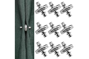DASIAUTOEM 9 Paar Magnetische Vorhangknöpfe, Magnetische Vorhanghalter, Vorhang Magnet Raffhalter Magnet für Gardinen, Vorhang Gewichte, Magnetische Raffhalter für Gardinen,Gardinen Raffhalter Magnet