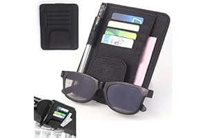 HAOBIN Auto Borsa Per Visiera Parasole Organizer Per Aletta Parasole Auto Organizzatore Per Visiera Parasole Car Sun Visor Organizer Auto Sun Visor Organizer Utilizzato Pe Conservare Carte E Bicchieri