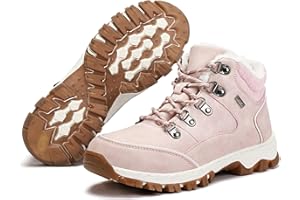 DOBOLIN Stivali Donna Inverno Scarpe da Neve Caldi Snow Boots Impermeabili Stivaletti Pelliccia Stringate Outdoor