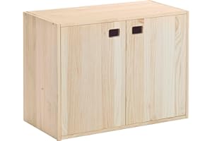 Astigarraga Kit Line Schrank mit 2 Türen und 3 Regalen, Kiefernholz, 53,5 x 70,8 x 33 cm