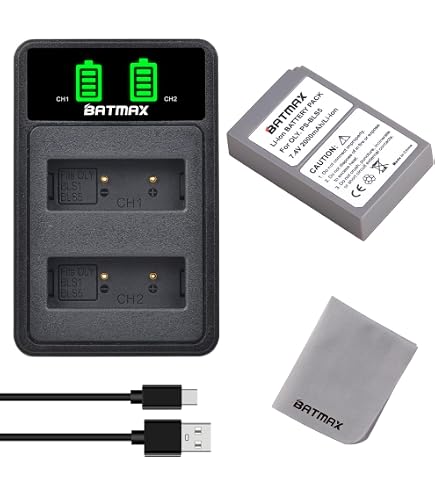 AccuCell Batteria Di Ricambio Per Olympus BLS-1 – Ioni Di Litio 1150 MAh 7,4V Per Fotocamere E-400, E-410