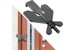 WANCALA Portable Door Lock - Stainless Steel Travel Lock Additional Safety and Privacy Lock, Home Security Door Locker Travel Lockdown Anti-Theft, Door Lock Without Drilling,Prevent Unauthorized Entry