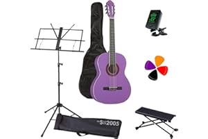 MusicalStore2005 Kit Completo per Chitarra Classica EKO CS10 (Completo, Violet)