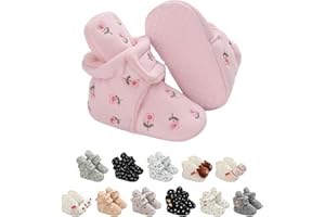 EDOTON Stivaletti Neonato, Stivaletti Bambine Stivali Invernali per Neonato Unisex Scarpe Primi Passi Bambina Inverno Caldo Fondo Morbido Carina Stivali Anti Scivolo Stivali 0-18 Mesi