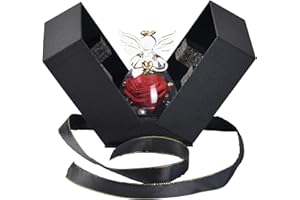 PARSUP Gifts for Women, Glass Dome Angel Shape with Preserved Eternal Real Rose Romantic Valentines Day Mothers Day New Year Christmas Thanksgiving Birthday Gift for Mum, Women&Girl from Daughter, Son