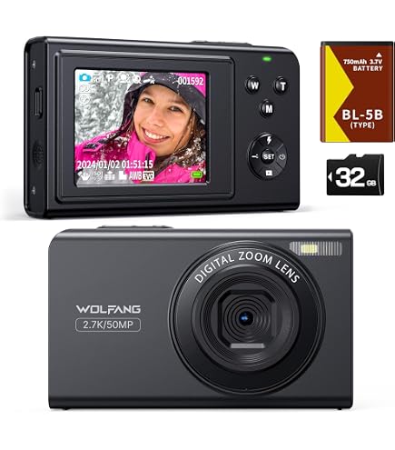 CCN Appareil Photo nuérique, 64P 1080P FHD Appareil Photo avec écran 3,0, Zoo nuérique 18X