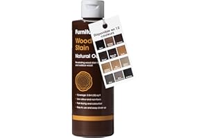 Furniture Clinic Teinture – Rapide, Efficace pour le Bois Intérieur et Extérieur (250 ml, chêne naturel)