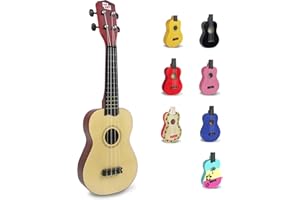 CB Sky Soprano Ukulele 53cm Anfänger, Schüler Hawaiian Gitarre (Natural)