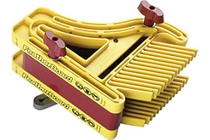 Milescraft 1407 D/T Feather Board – Universal Dual or Tandem Feather Boards for Woodworking on Table Saws, Router Tables and Band Saws, Yellow