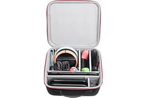 RLSOCO Tout-en-Un Étui pour Nintendo Switch 2-Convient aux Accessoires:Console Switch 2,TV Dock,Manette Switch 2 Pro,Recharge Joy-Con 2,Chargeur,Roue,Caméra,Cartes et Plus Encore(Étui Uniquement)