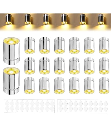 Lot De 20 Mini Lampes LED Blanc Chaud Avec Colle - Pour Ballons, Maison De Poupée, Décorations Fête, Noël, DIY