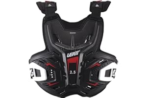 Leatt Arnés protector para moto con inserciones de espuma blanda 3D Airfit antiimpacto
