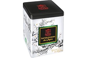 THES DE LA PAGODE Thés de La pagode - Thé vert Gyokuro du Japon bio - Thé vert Gyokuro cueillette du printemps - Boite en métal de 80 grammes - Grand cru de légende - Thé en vrac bio