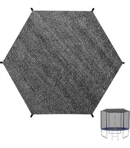 DeTmrcy Trampolin Überdachung 366cm - Robustes Sonnensegel Mit UV-Schutz