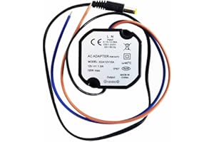 Area Shopping Micro Alimentatore Stabilizzato 12V 1,5 A per Telecamere Videosorveglianza IP67