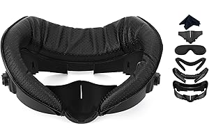 OKESYO Housse d'interface faciale pour Meta/Oculus Quest 3 avec 2 coussinets souples pour le visage, résistants à la transpiration, bloquant la lumière, pour Meta Quest 3 accessoires (6 en 1, modèle