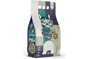 Rigor Cat Natural Clumping Cat Litter – 100% Natural White Bentonite – Superior Odor Control – Dust-Free – 5 Litre