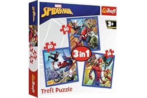 Trefl 916 34841 EA 3 in 1 Spiderman, Multicolored