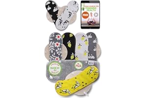 NATISSY Salvaslip Lavabili Cotone ORGANICO; 7 Pezzi (M) Salvaslip Donna MADE IN EU; Assorbenti Lavabili senza PUL; Salvaslip Riutilizzabili per l'uso quotidiano e perdite vaginali, NON per il ciclo menstruale