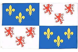 AZ FLAG - Drapeau Régions françaises - 2 œillets métalliques - Polyester 100D