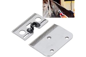 TELITUNY lamelle per la tosature dei cavallo,35 denti per cavalli, lama di ricambio per peli di bestiame in metallo duro, lama universale per la casa agricola ranch bestiame rasatura