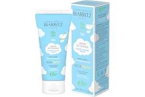 Laboratoires de Biarritz - Crème de Change Pour Bébé - ALGA NATIS® Certifiée Bio - Apaise et Protège la Peau de Bébé, Prévient les Irritations - 75 ml - Fabriquée en France