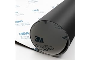 Finest Folia 3M 2080-M12 - Lámina para coche, color negro mate, 30 x 152 cm