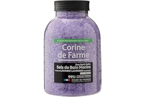 Corine de Farme Sels de Bain Relax Lavande - Détente et Bien-être Naturel - Formule Apaisante aux Huiles Essentielles - Bain Aromatique pour Relaxation et Sérénité